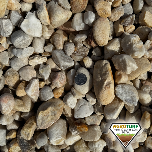 Oversized White & Tan River Rock